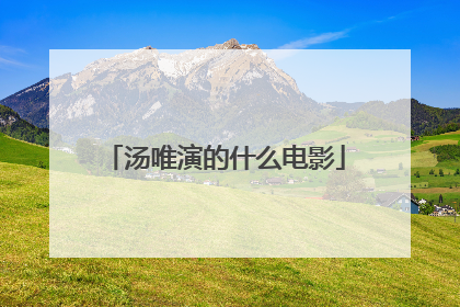 汤唯演的什么电影