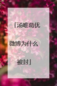 汤唯葛优微博为什么被封