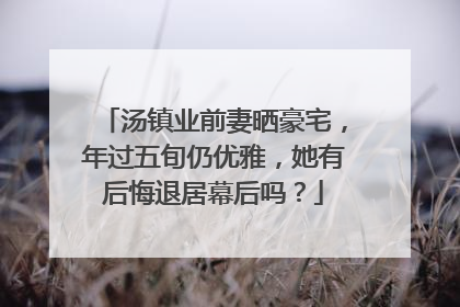 汤镇业前妻晒豪宅，年过五旬仍优雅，她有后悔退居幕后吗？