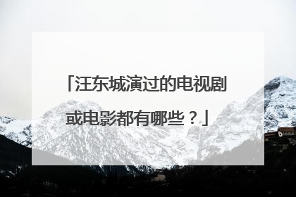 汪东城演过的电视剧或电影都有哪些?
