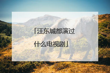 汪东城都演过什么电视剧