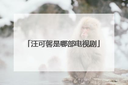 汪可馨是哪部电视剧