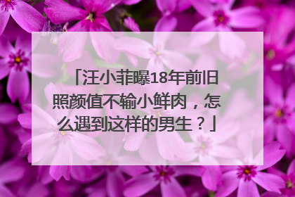 汪小菲曝18年前旧照颜值不输小鲜肉，怎么遇到这样的男生？