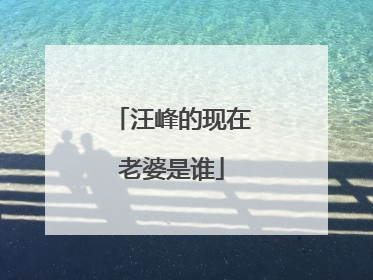 汪峰的现在老婆是谁