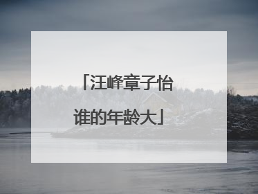 汪峰章子怡谁的年龄大