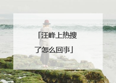 汪峰上热搜了怎么回事