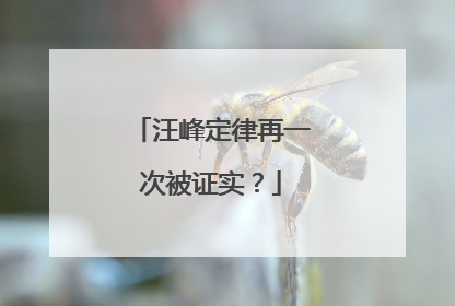 汪峰定律再一次被证实？