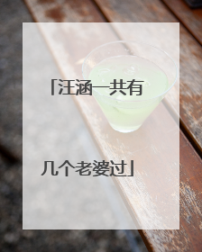 汪涵一共有几个老婆过