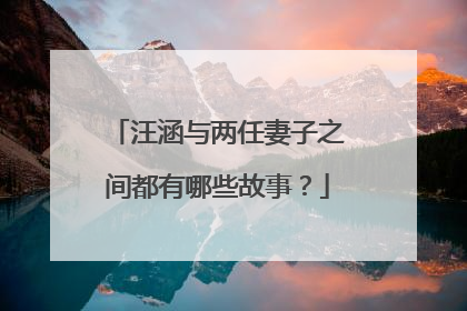 汪涵与两任妻子之间都有哪些故事？