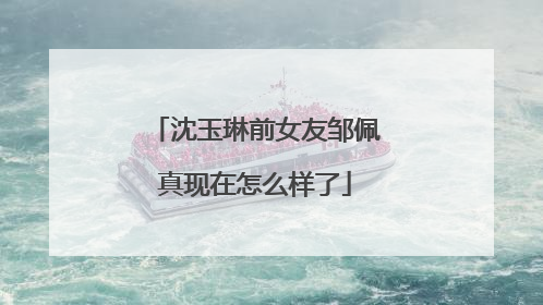 沈玉琳前女友邹佩真现在怎么样了