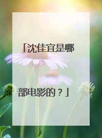 沈佳宜是哪部电影的?