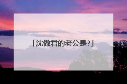 沈傲君的老公是?