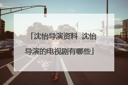 沈怡导演资料 沈怡导演的电视剧有哪些