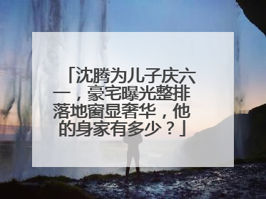 沈腾为儿子庆六一,豪宅曝光整排落地窗显奢华,他的身家有多少?