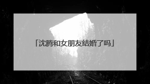 沈腾和女朋友结婚了吗