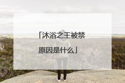 沐浴之王被禁原因是什么