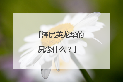 泽尻英龙华的尻念什么？