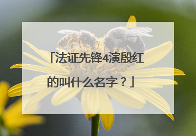 法证先锋4演殷红的叫什么名字?
