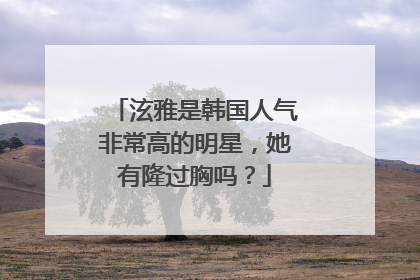 泫雅是韩国人气非常高的明星，她有隆过胸吗？