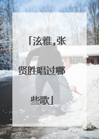 泫雅,张贤胜唱过哪些歌