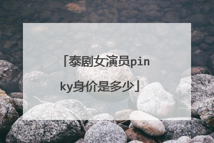 泰剧女演员pinky身价是多少