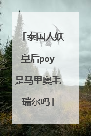泰国人妖皇后poy是马里奥毛瑞尔吗