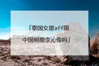 泰国女星aff跟中国明星李沁像吗