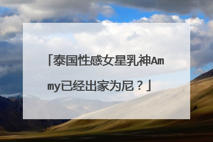 泰国性感女星乳神Ammy已经出家为尼？