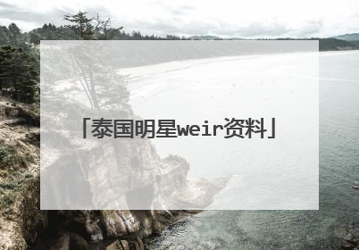 泰国明星weir资料