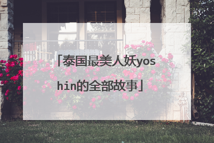 泰国最美人妖yoshin的全部故事