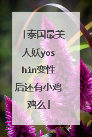 泰国最美人妖yoshin变性后还有小鸡鸡么