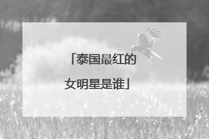 泰国最红的女明星是谁