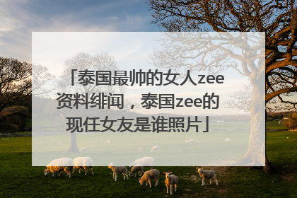 泰国最帅的女人zee资料绯闻,泰国zee的现任女友是谁照片