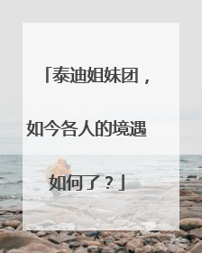泰迪姐妹团,如今各人的境遇如何了?