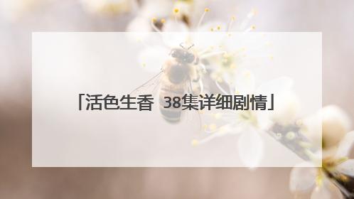 活色生香 38集详细剧情