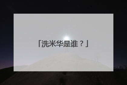 洗米华是谁?