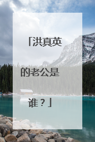 洪真英的老公是谁？