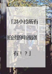 洪小玲所有拍过的电视剧有!?