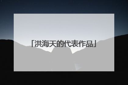 洪海天的代表作品