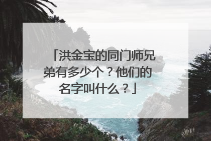 洪金宝的同门师兄弟有多少个？他们的名字叫什么？