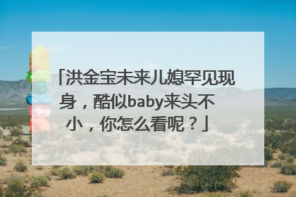 洪金宝未来儿媳罕见现身，酷似baby来头不小，你怎么看呢？