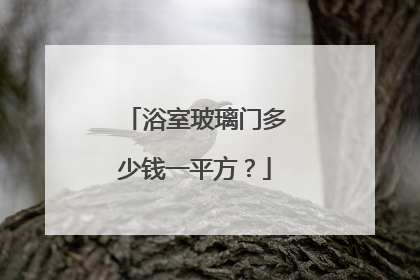 浴室玻璃门多少钱一平方？