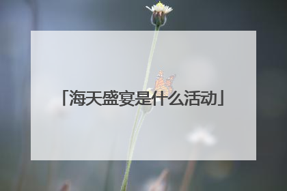 海天盛宴是什么活动