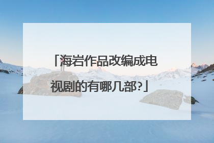 海岩作品改编成电视剧的有哪几部?