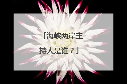 海峡两岸主持人是谁?