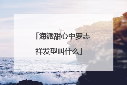 海派甜心中罗志祥发型叫什么