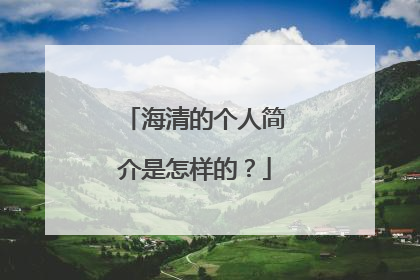 海清的个人简介是怎样的？