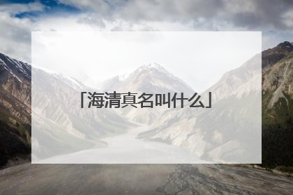 海清真名叫什么