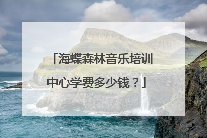 海蝶森林音乐培训中心学费多少钱？