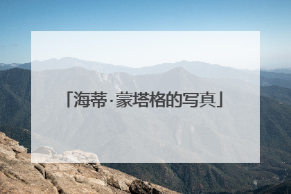 海蒂·蒙塔格的写真